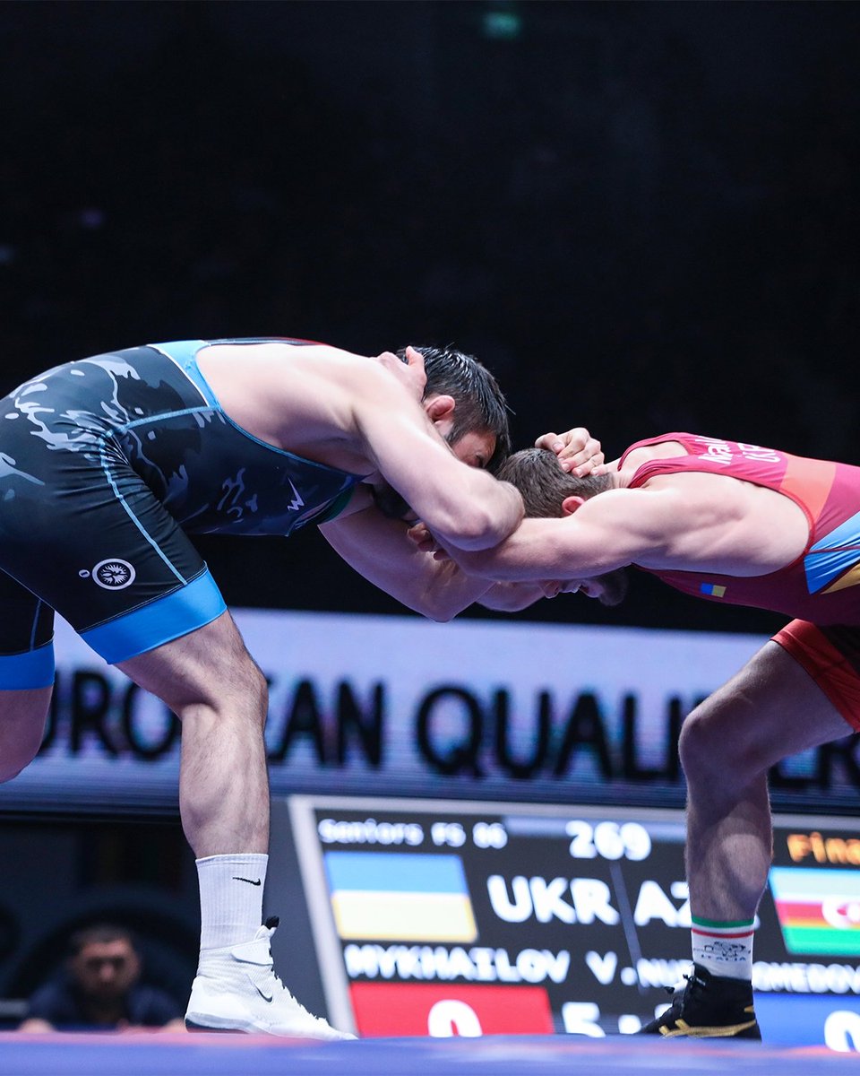 Osman Nurmaqomedov (86 kq) gözəl güləş üslubuyla həm azarkeşlərin rəğbətini, həm də lisenziyanı qazandı 😎 #wrestlebaku #wrestling #europeanqualification #baku2024 #europeanqualifiers #Azerbaijan #Baku #wrestleaze