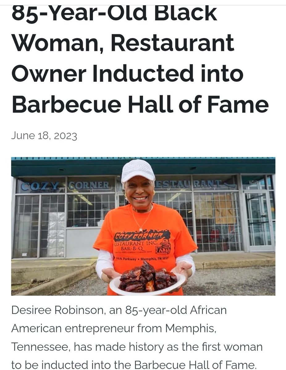 Congrats to our sister. #Culinary #Pitmaster is in our #FBA blood. #FoundationalBlackAmericans
We are the flavor of #America 
@tariqnasheed @RizzaIslam @Nas @TweetyMontgome1 @BLKLiberation84 @TaureanReign @FBA_BY_LINEAGE2 @BlkVoltronRlded