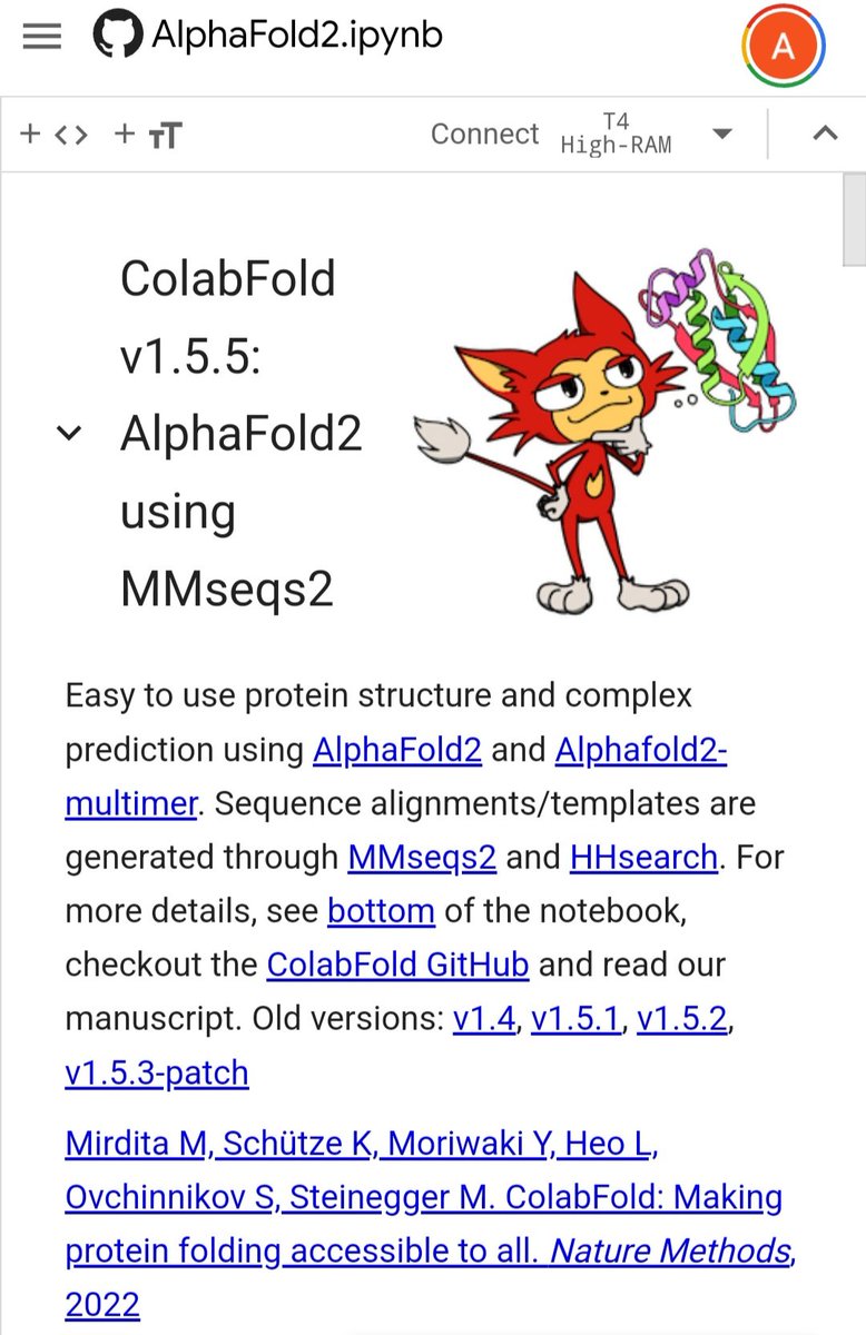 still haven't tried #AlphaFold for yourself? try #ColabFold from @sokrypton and @thesteinegger groups! really fast hypothesis testing before needing to run AlphaFold yourself