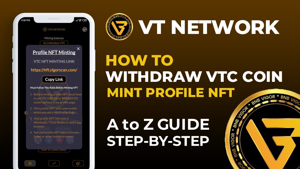 MrDigitalDesk's tweet photo. 🔥 VTC Network: How to Withdraw VTC Coin and Mint Profile NFT 🔥
▶️ A to Z Guide

📹 Watch the Video Here: https://t.co/9wJsUvfmIe

🔗 Download the Updated APK Here: https://t.co/JIsDSFhVkA

#VTCWithdrawal #MintProfileNFT #VigorChain #VTCNetwork #VTCNFTmint #VTCCoinWithdraw https://t.co/nWC9BWZoly