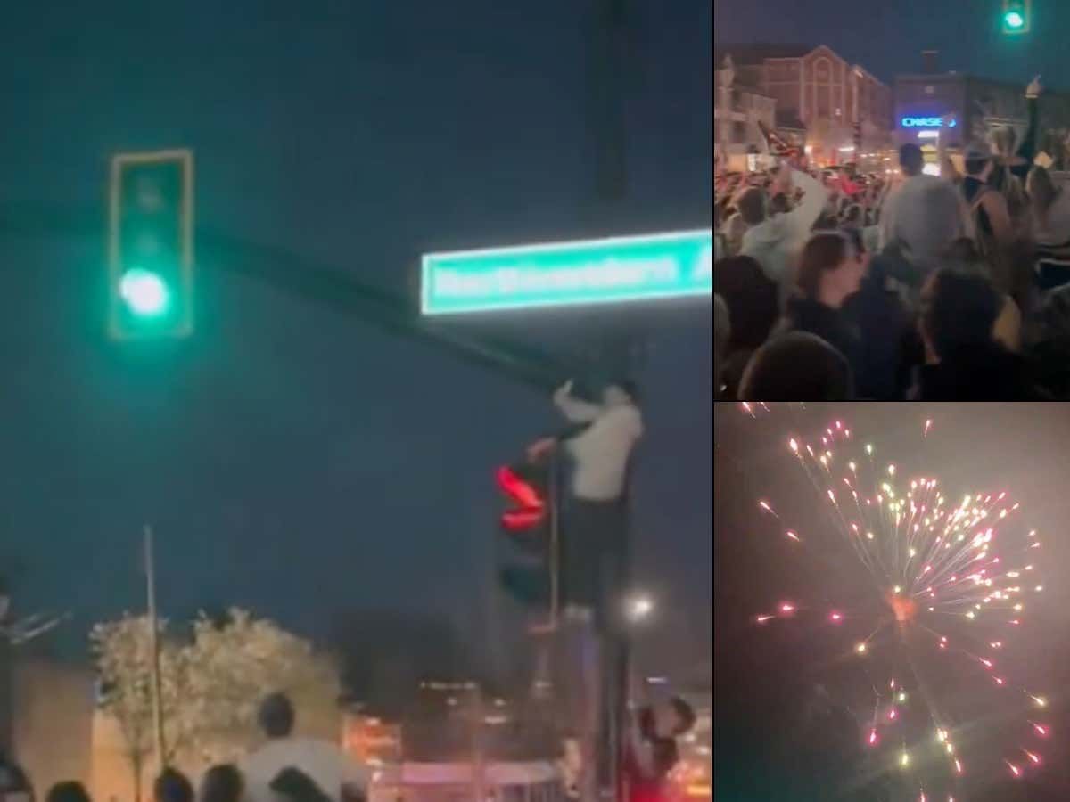Purdue Fans On Campus Are Quickly Learning How To Properly Celebrate Winning Final Four Games buff.ly/3U6VMsz