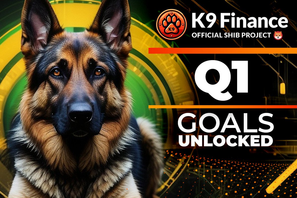 Q2 is now in motion, so it is time to look back on what the #K9Unit has accomplished in Q1 👏

Let's top Q1 together this next quarter!🔥

DAO Formation
✅Panamanian Foundation Setup
✅DAO Charter published
✅Token Terms published
✅2 Successful DAO votes to elect Management…