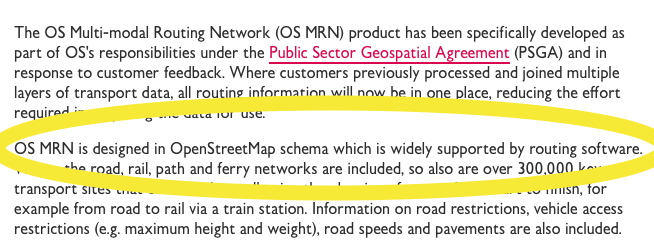 2004: OpenStreetMap is founded because Ordnance Survey won’t make their data open 2024: Ordnance Survey now publishes its data in OpenStreetMap format because that’s what people expect