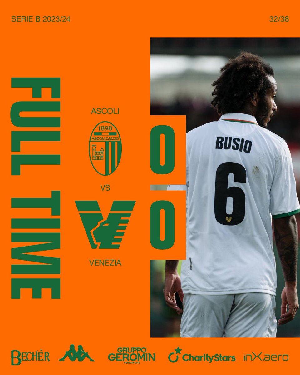 FULL TIME | #AscoliVenezia 0-0 #ArancioNeroVerde🟠⚫️🟢