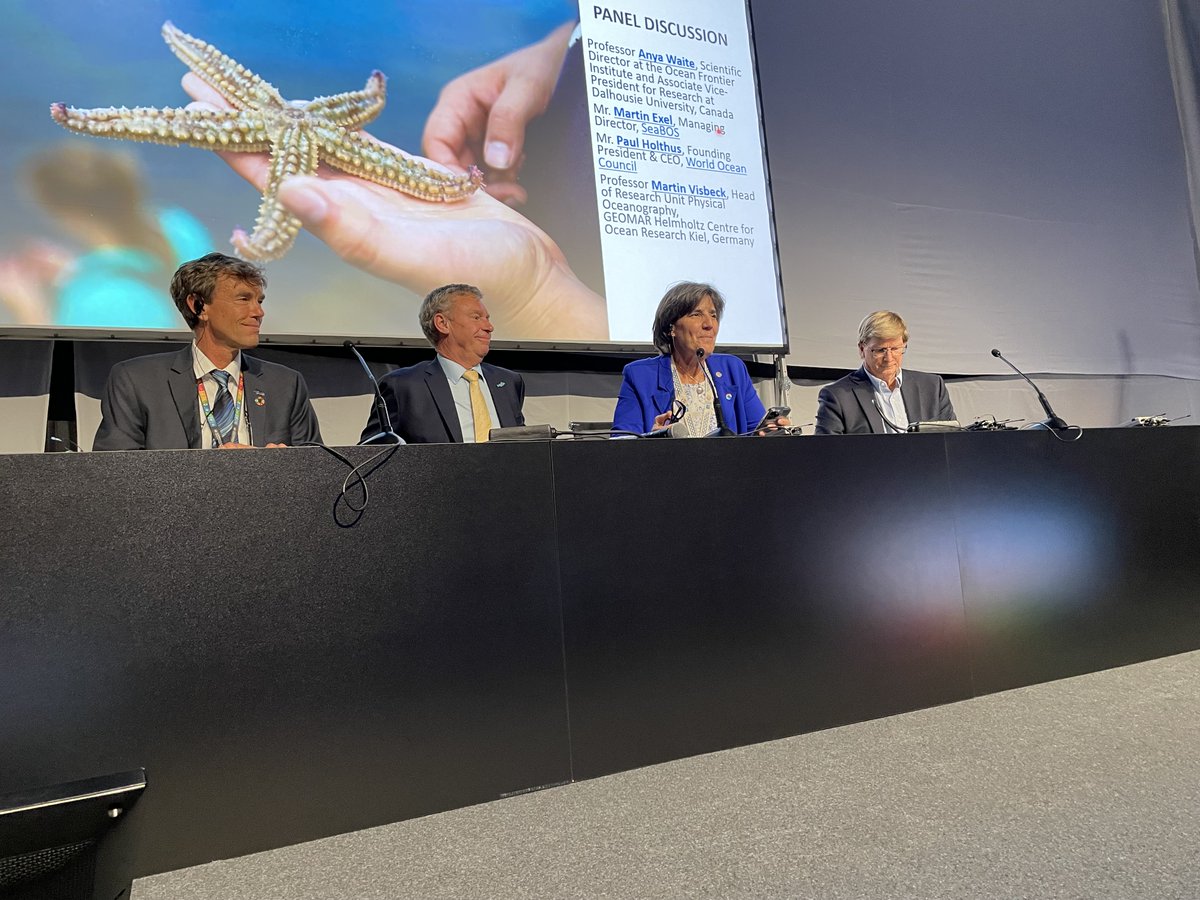 We were blessed to have Anya Waite on the panel for our #UNOC22 side event in Lisbon (📷 @sodronen) & are honoured that she’s back for our satellite event at #ODC in Barcelona. 🌊 #OceanFutures2030 #OF2030 #ForOurOcean @UiB @vreas_lise MORE ON THE EVENT 👉 shorturl.at/pwRT1