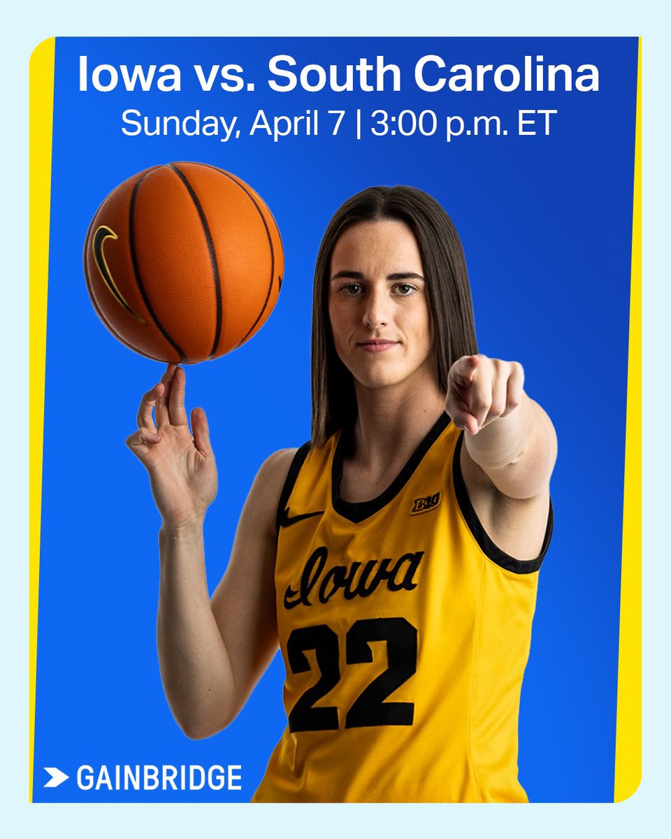 Don’t miss it. 🍿🏀

Good luck, @CaitlinClark22! 📺 on @ABCNetwork #SeizeTheGains #MarchMadness
