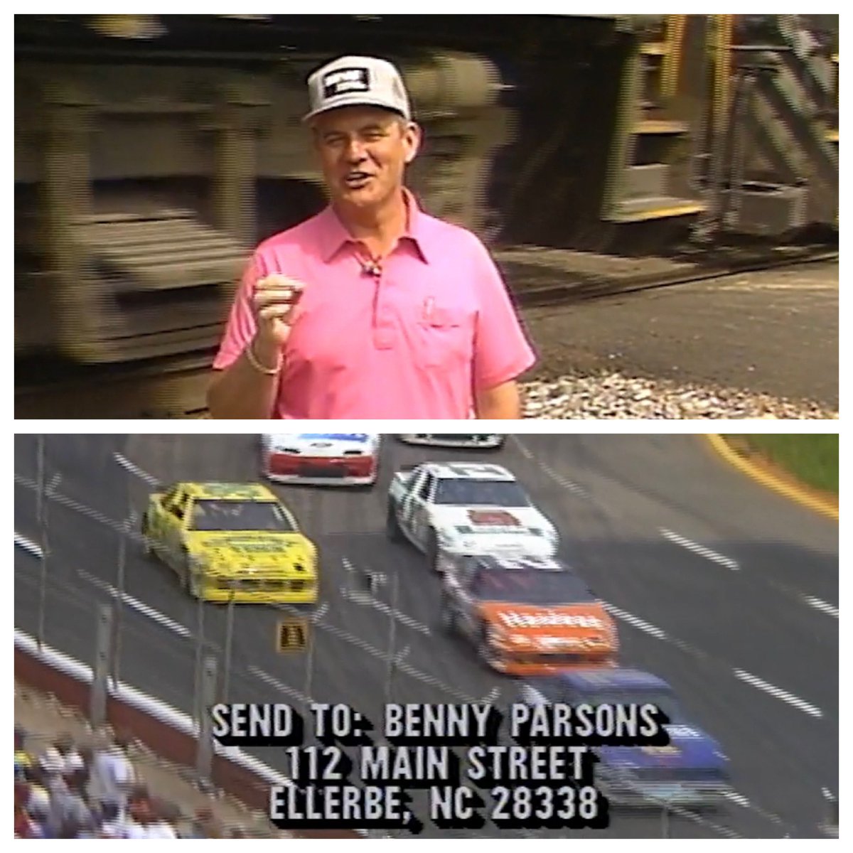 You could mail a hat to Benny Parsons in 1989 that he would wear, as well as mention your name during his “Hat of the Week” segment on ESPN.