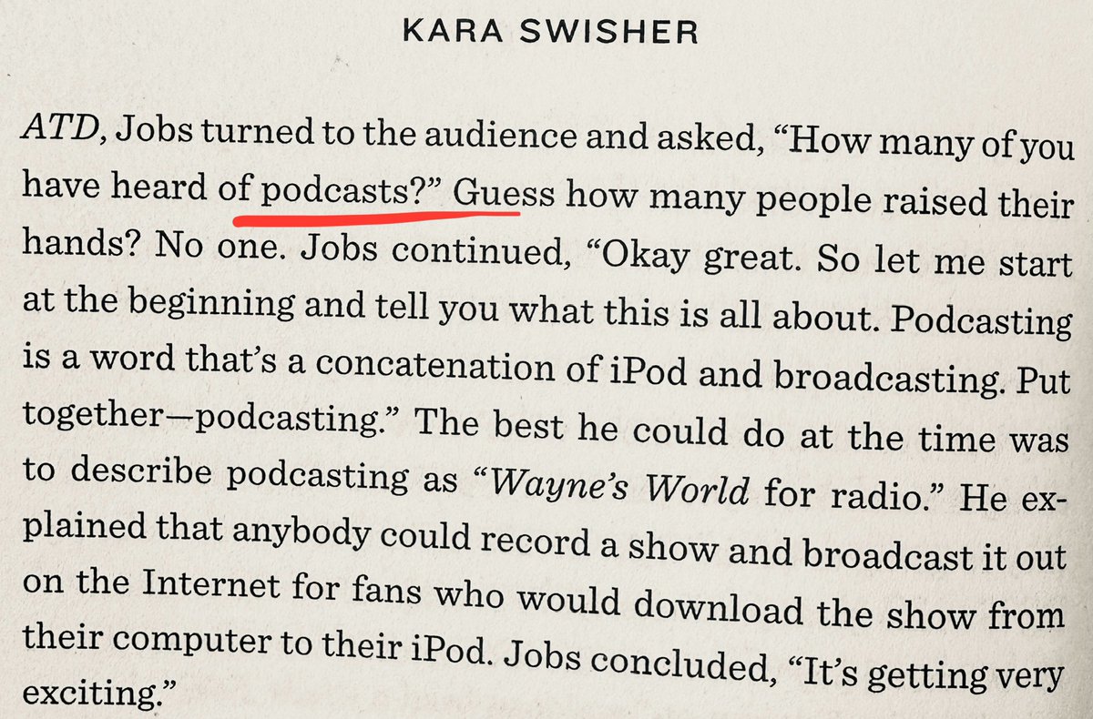 Steve Jobs in 2005 on podcasting