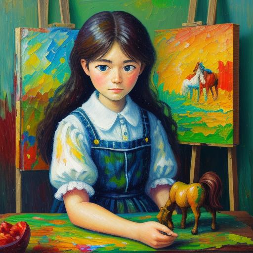 Raindrops race down the windowpane, 
Mirrored in a lonely gaze. 
A chipped paint stallion in her hand, 
She gallops dreams through hazy days.

#girl #toys #horse #comingofage