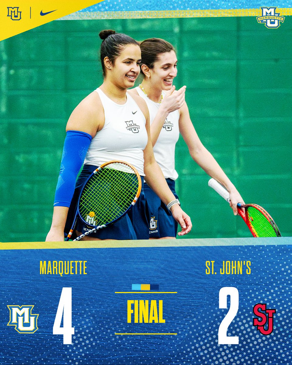 2-0 on the weekend ✅👏 RECAP: bit.ly/3J7L6nm #WeAreMarquette🎾