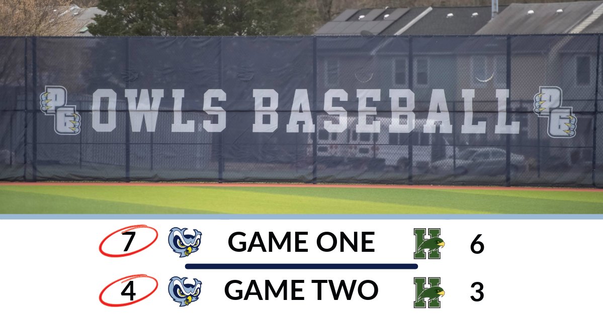 BSB: @pgcc_baseball finishes game 2 with a walk-off single up the middle from Jayden Tavera to complete the sweep on the day 🦉