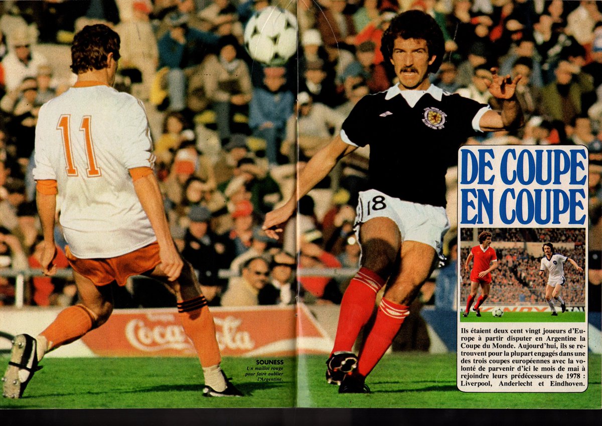 Graeme Souness, June 11, 1978, World Cup, Scotland 3-Holland 2, Onze, Issue 33, September 1978
@Stephen4_2 @SFootballMuseum @davstu11 @wanderer1982 @ScotsFootyCards @74frankfurt @scottishkits2 @brazilegend10 @pieandbov @OwenJamesBrown @calcioscozzese