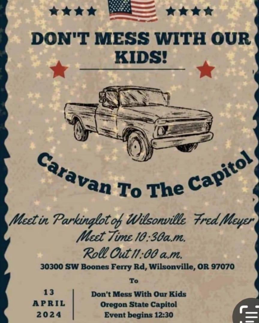 🇺🇸JOIN US! 🇺🇸 50 states same day! Let us gather to fellowship and pray for our children. Please SHARE and join us to caravan to Salem.  #dontmesswithourkids #Leaveourkidsalone #Saveourchildren #Parentalrights #Pray