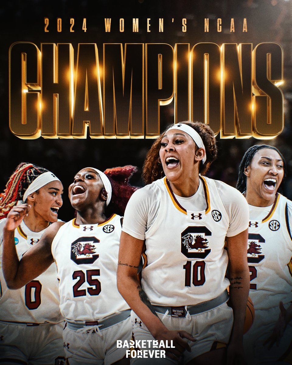 South Carolina beats Iowa 87-75 to WIN THE NCAA NATIONAL CHAMPIONSHIP! 🏆 They went UNDEFEATED all season!