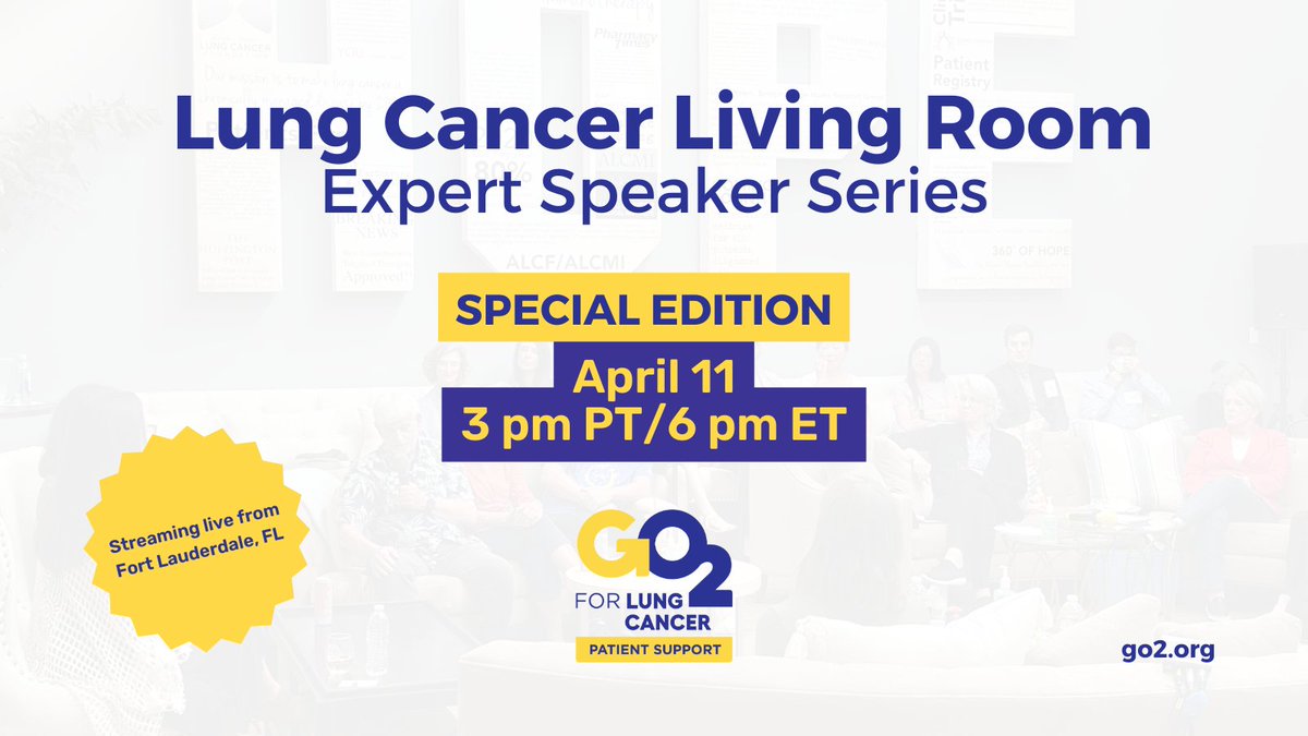 Join us this Thursday as we discuss the multi-disciplinary management of lung cancer live from Fort Lauderdale, FL with members of the @mhshospital and @MCIStrong lung cancer teams. Subscribe now to be the first to know when we go live: youtube.com/@go2forlungcan… #LCSM