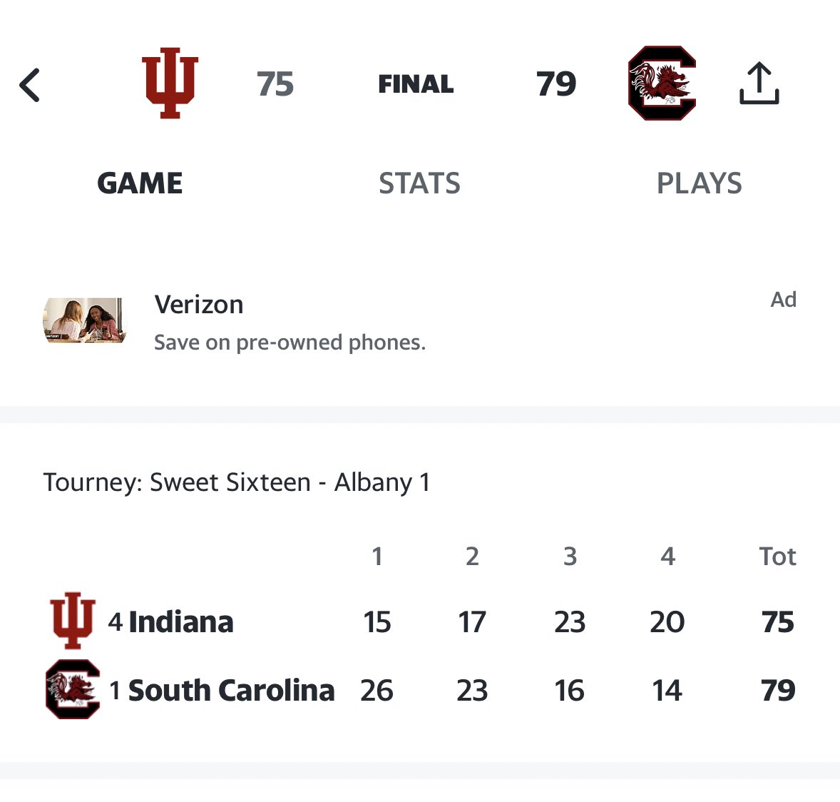 Thinking about @IndianaWBB outscoring South Carolina 43-30 in the 2nd half. Man I wish we start that game a little better.