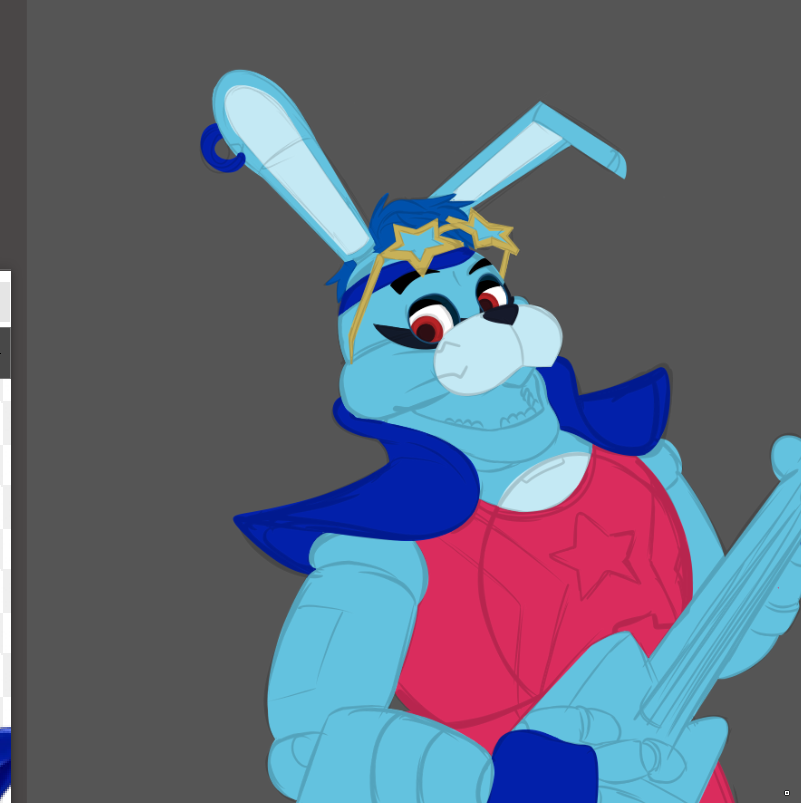 #GlamrockBonnie #FNAF 
WIP of the Bun Bun ✨🐰