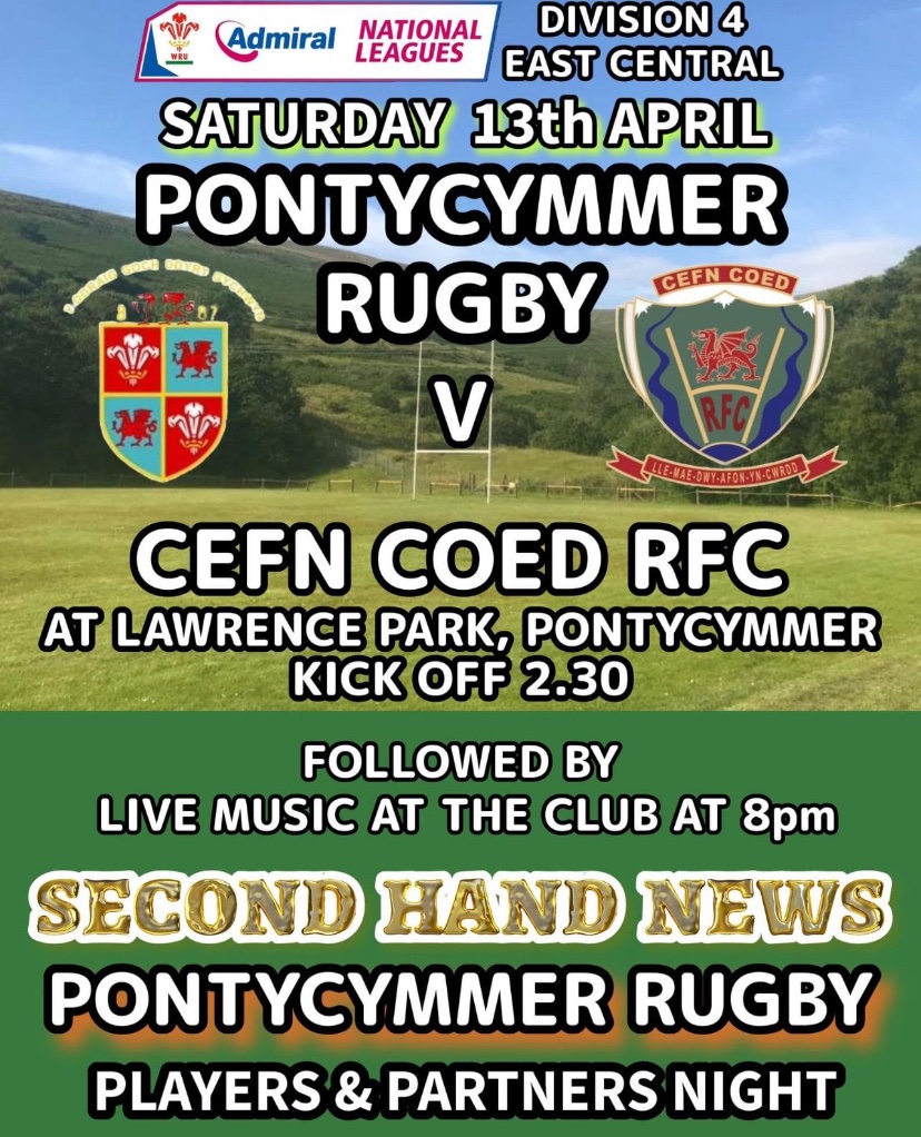 🔰SATURDAYS FIXTURE🔰 This weekend we play our final game of the campaign when we welcome @CefnRugby to Lawrence Park. After the match we will be holding a “Players & Partners Dance” in the upstairs function hall. 🕺 #LGBT 🏳️‍🌈 #TheBall&Chain #HerIndoors #TheOtherHalf ❤️🥂🍾🍺