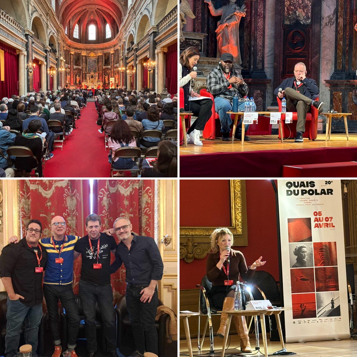 Lyon @QuaisPolar 07.04.2024 Jour 3. Et quelle journée ! @SonatineEdition @Catrionaward @Gabino_Iglesias @blacklionking73 With @Clemgold & @philmanche