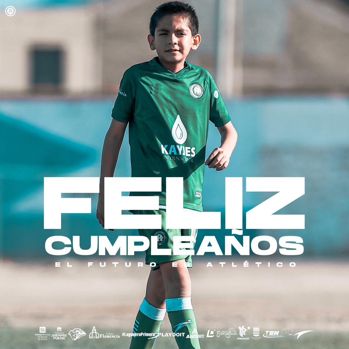 🎉 | Enviamos un abrazo y felicitación a nuestro jugador Rogelio Lastra, de nuestra categoría sub 9, que el día de hoy está festejando su cumpleaños. ⚪️🟢 | #NacimosParaSuperarloTodo #ElFuturoEsAtletico #LaguneroPrimero