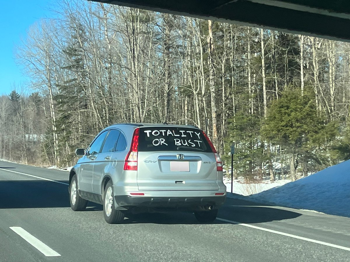 It’s happening people! I’m seeing hundreds of cars driving north on I-89. Less than 24 hours until Vermont sees the total solar eclipse! 😎