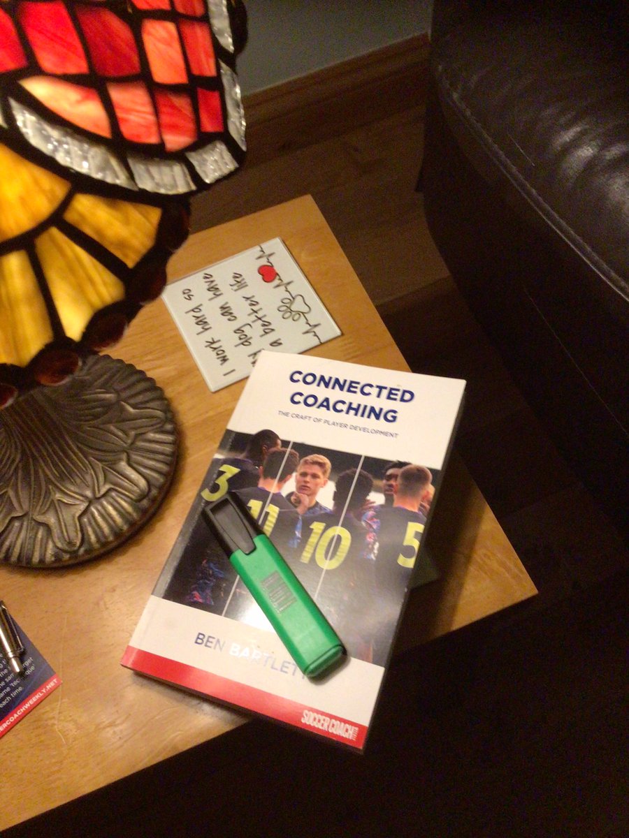 This is like a course within a book #ConnectedCoaching by @benbarts (got mine from @SoccerCoachWeek). Puts coaching and football together in a natural way.