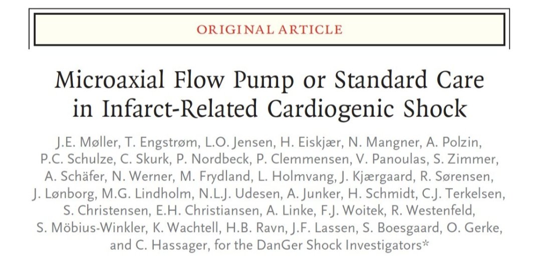 After years in the wilderness following RCT results they just weren't expecting, for example BARI 2 COURAGE ISCHEMIA REVIVED-BCIS2 TASTE TOTAL It's great to see my IC friends' unbridled joy (or is it relief?!) at the results of DanGer Shock! 😆 #ACC2024 #cardiotwitter