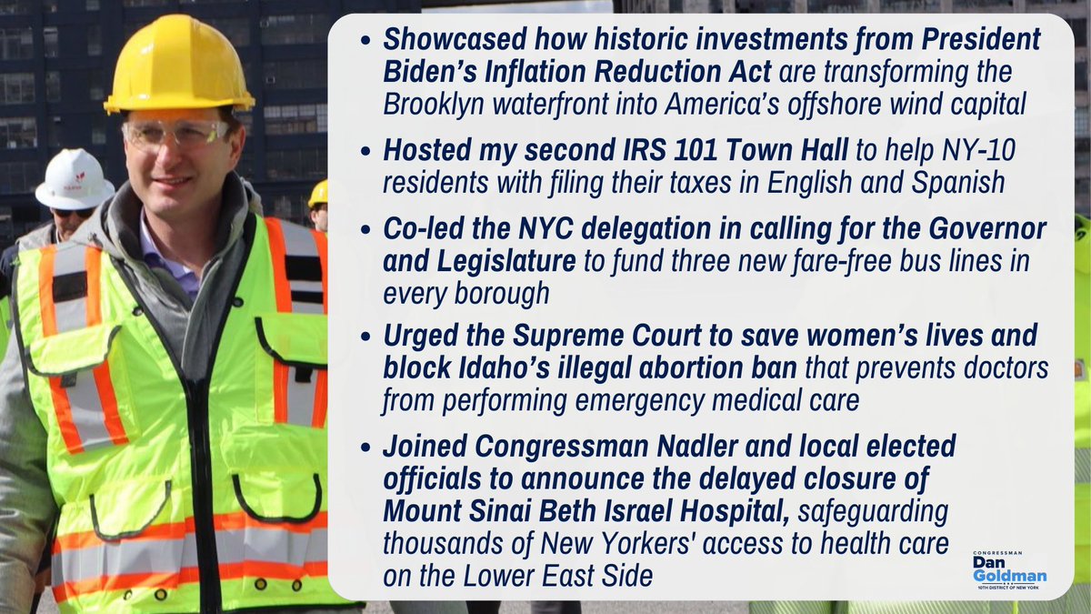 Whether touting a greener, cleaner future for New York or helping our neighbors in Sunset Park navigate tax season, my team and I spent the week working for #NY10.

Check in with our work below 👇