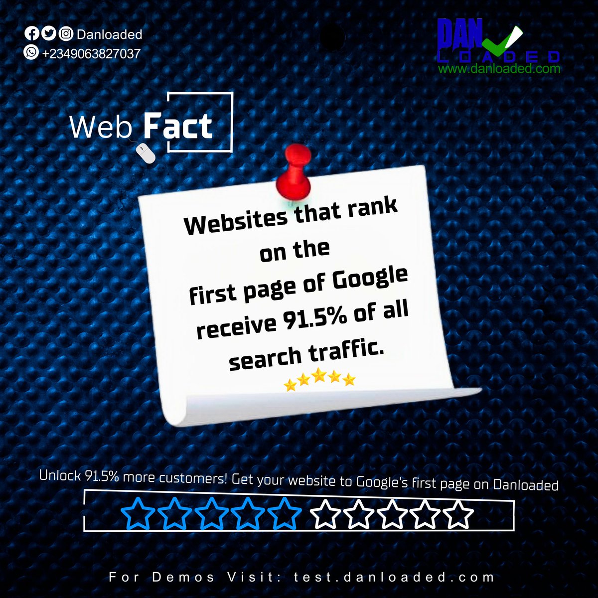 danloaded_'s tweet image. Do your customers ever search for anything on Google and you are among the top five results?

No!

Your website needs urgent help!

Contact us today!

#Danloaded - danloaded.com

#CryptoTrading - Crypto Trading
#WebsiteScripts - website scripts
#DigitalMarketing