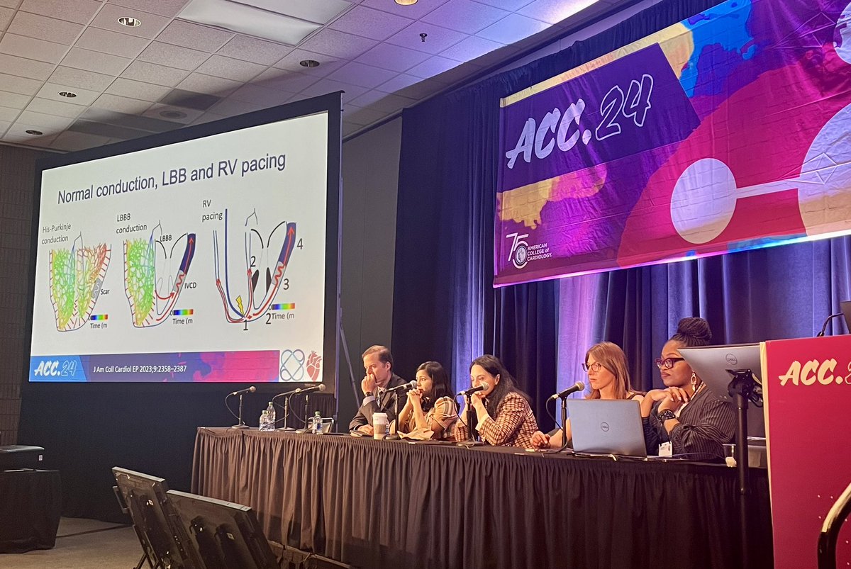 Wrapping up #ACC24 with ⚡️ Follow-up of PPMs and ICDs for the Non-EP ⚡️with my co-chair @DrIjeEkeruo @Nishaki1 @gauravaupadhyay @estelle_T83 @DrMiguelLeal #ACCEP @ACCinTouch @NYSCACC @NorthwellHealth @KeepInRhythm @netta_doc @FaisalMMerchant