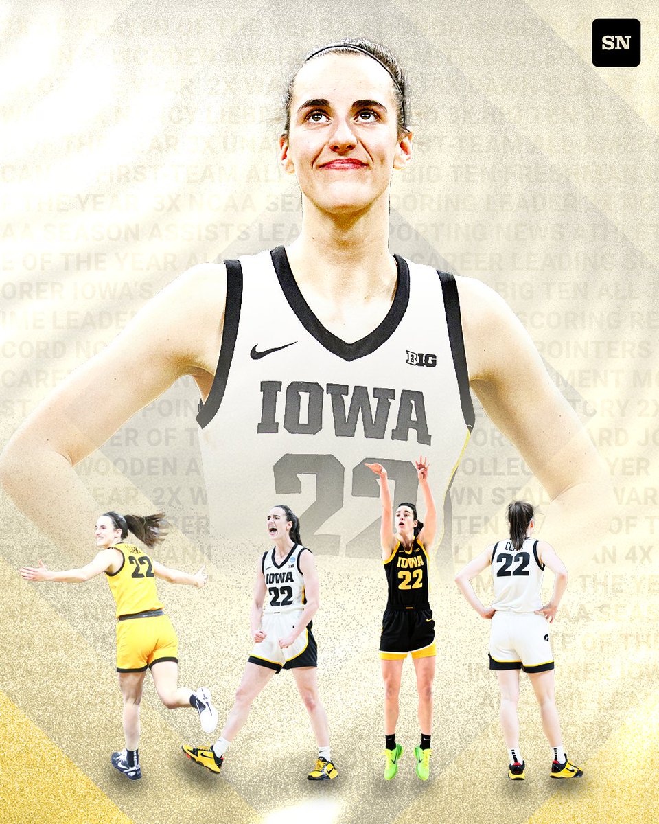 Caitlin Clark leaves college basketball with an incredible impact on the sport 👏 <a href="/CaitlinClark22/">Caitlin Clark</a>

- DI women's career scoring leader
- Most 3-pointers in women's history
- Big Ten career points leader
- Big Ten career assists leader
- Most career points in NCAA Tournament
- John
