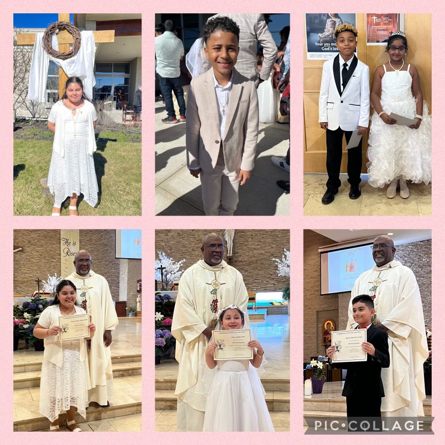 Congratulations to our students who received their First Communion this weekend.