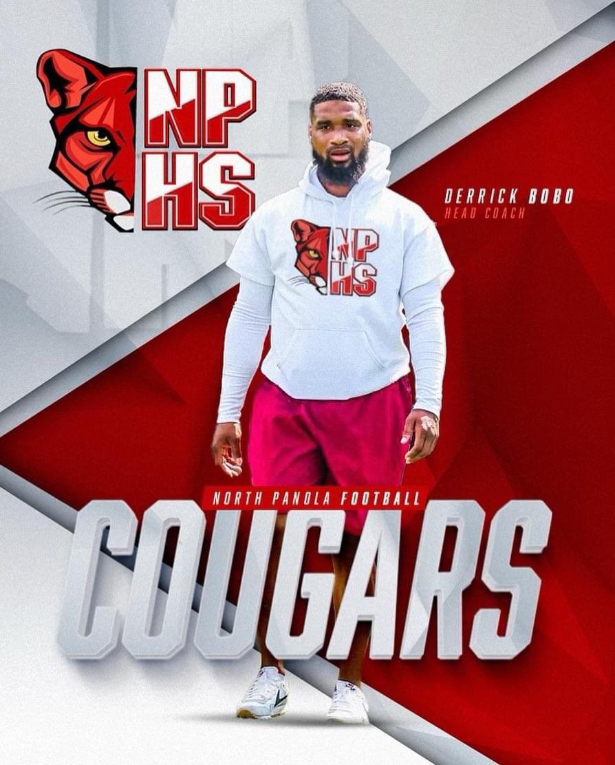 Cougar Nation would like to give a warm welcome to our new Head Coach @CoachBobo_1 Derrick Bobo ‼️ Welcome to the North ‼️ #weareNP #theNorth