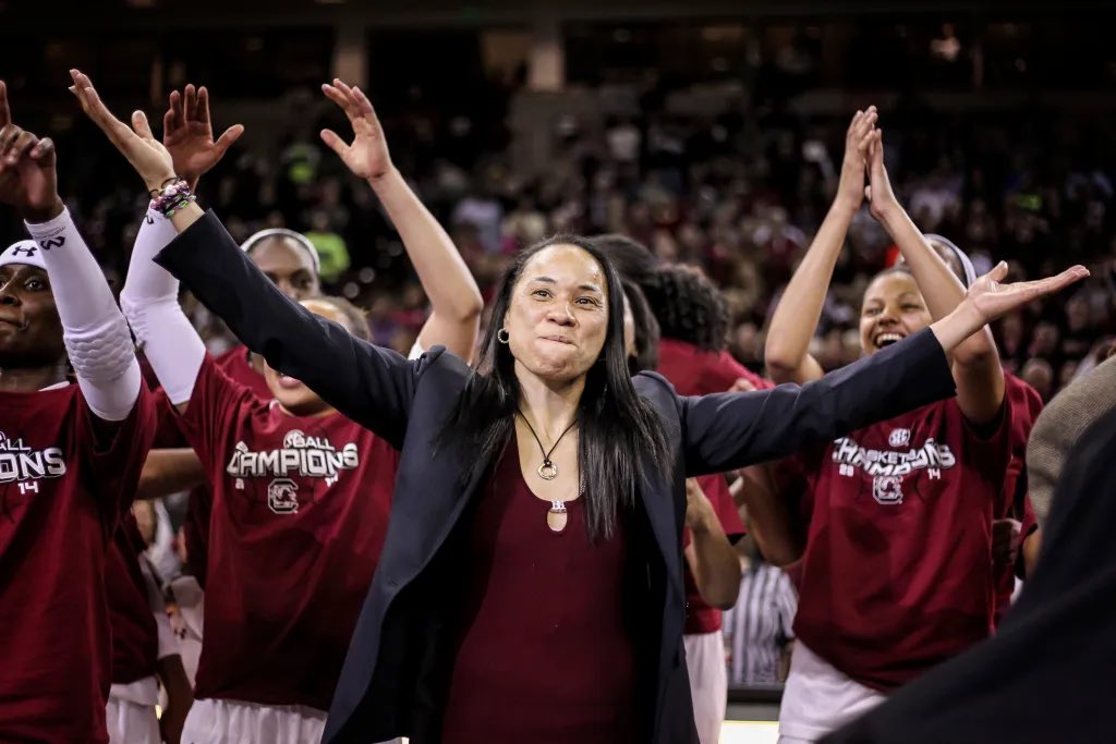 “What an awesome God we serve [Coach Dawn Staley]!” 🏀💪🏽 What a humble person who always exhibits so much class. Congrats to South Carolina on their undefeated Championship season! 🤩🎉Lesson: Others may count you out, but remember it’s not ‘their’ plan! #UncommonFavor