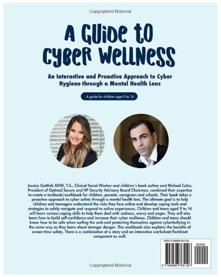 So proud of my nephew Michael Calce & Jessica Gottlieb on writing this book bringing awareness of cyber safety & cyber bullying for kids. An interactive & proactive approach for preteens & teens. on Amazon if you want to get a copy. #cyberwellness #cyberbullying #kidscybersafety