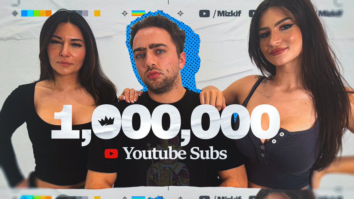 Congrats to @REALMizkif for hitting the BIG 1 MILLION on YouTube! 🥳🎂 Lets be real though... congrats @Alinity & @fandybtw!