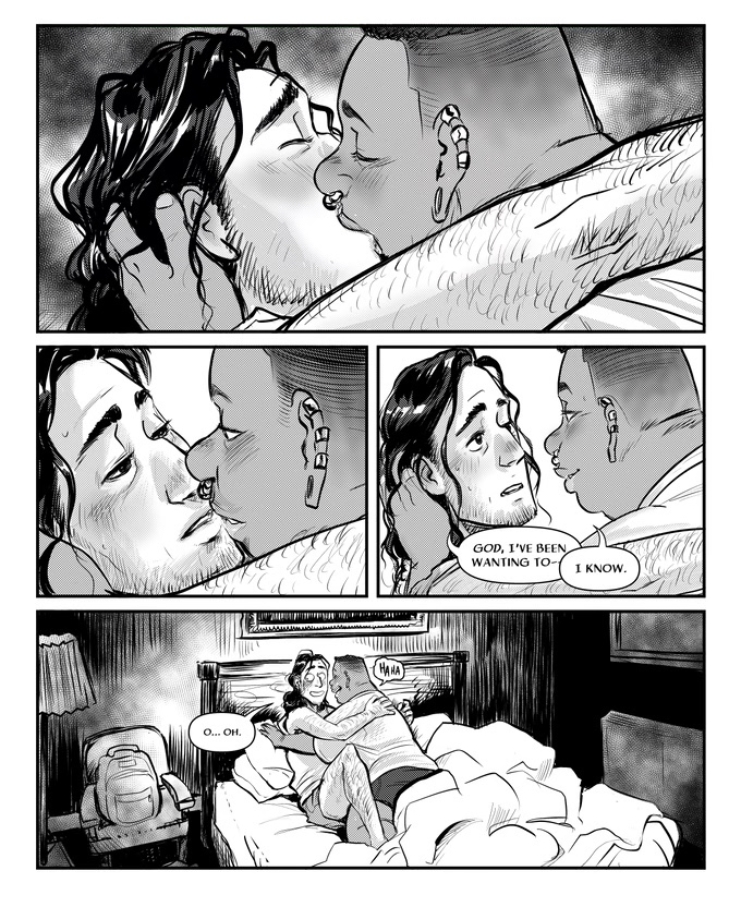 ONE WEEK LEFT in the K!ckstarter for SWEET ABILENE, my first R18 comic since 2021. 44 pages, b&w, featuring the protags of SHOT AND CHASER, set 4 years before the main story. kickstarter.com/projects/bigbi…