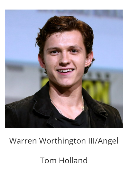 Tom Holland has been fan casted as Angel in 'THE X-MEN'!

(Previously Logan Shroyer)