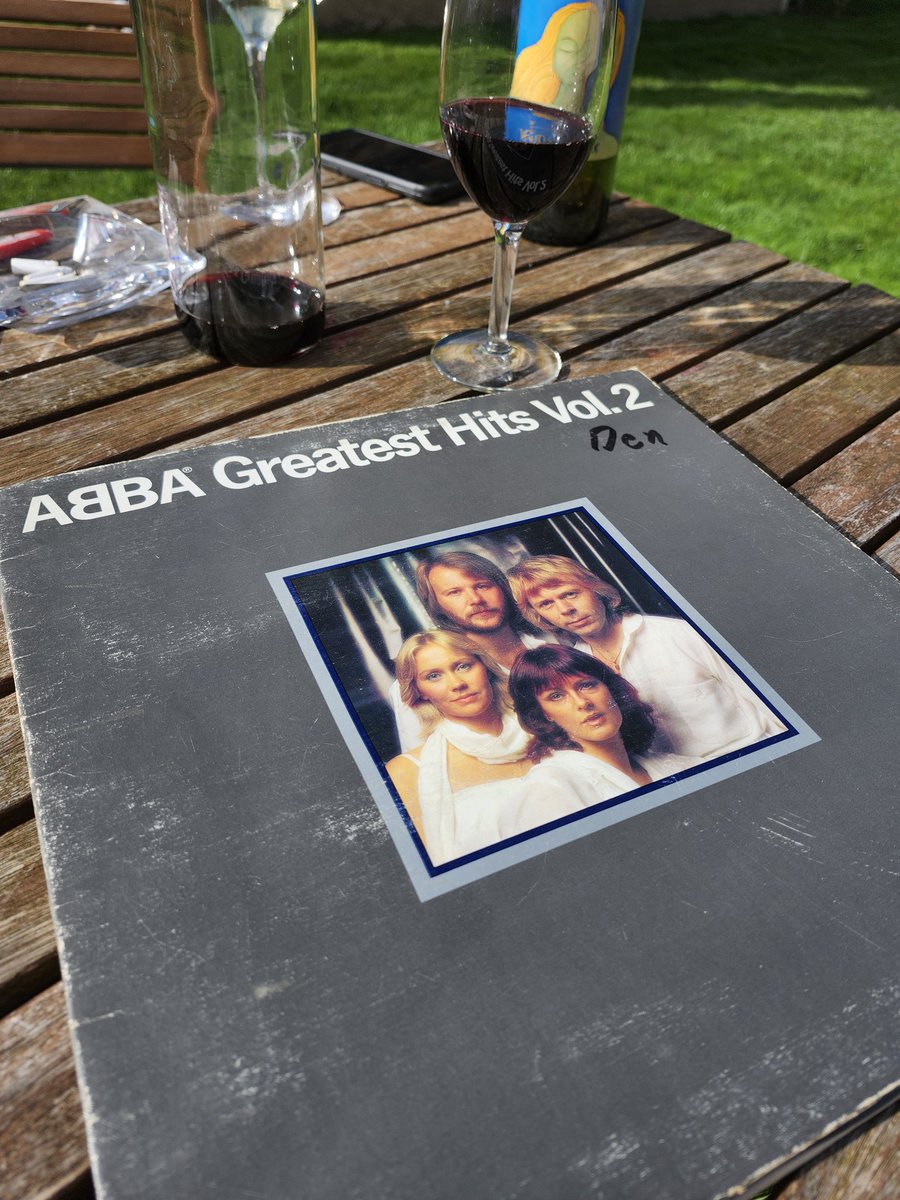 ABBA on vinyl thinking of Fungus, life couldn't be better.