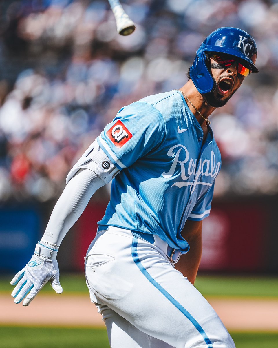 The @Royals won their fourth game in a row completing the series sweep. @mjmelendez7 had a go ahead homer in the 7th. It had good bat flip energy. I enjoyed the emotion. This is an appreciation post of that moment.