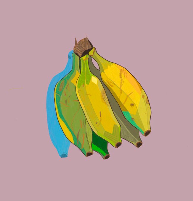 「バナナ シンプルな背景」のTwitter画像/イラスト(新着)