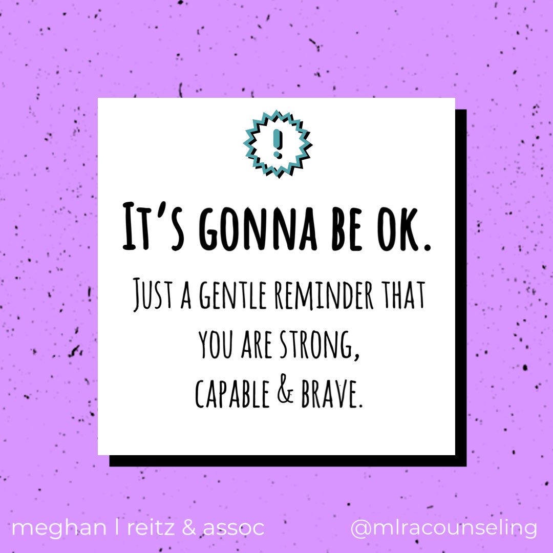 This is your reminder that U R strong, capable & brave. Sending warm & fuzzy vibes your way. #counselorshelp #burnbrightnotout #mentalhealthmatters #mentalhealthawareness #tools2thrive #bethe1to #be4stage4 #schaumburg #4mind4body
#counselingawarenessmonth