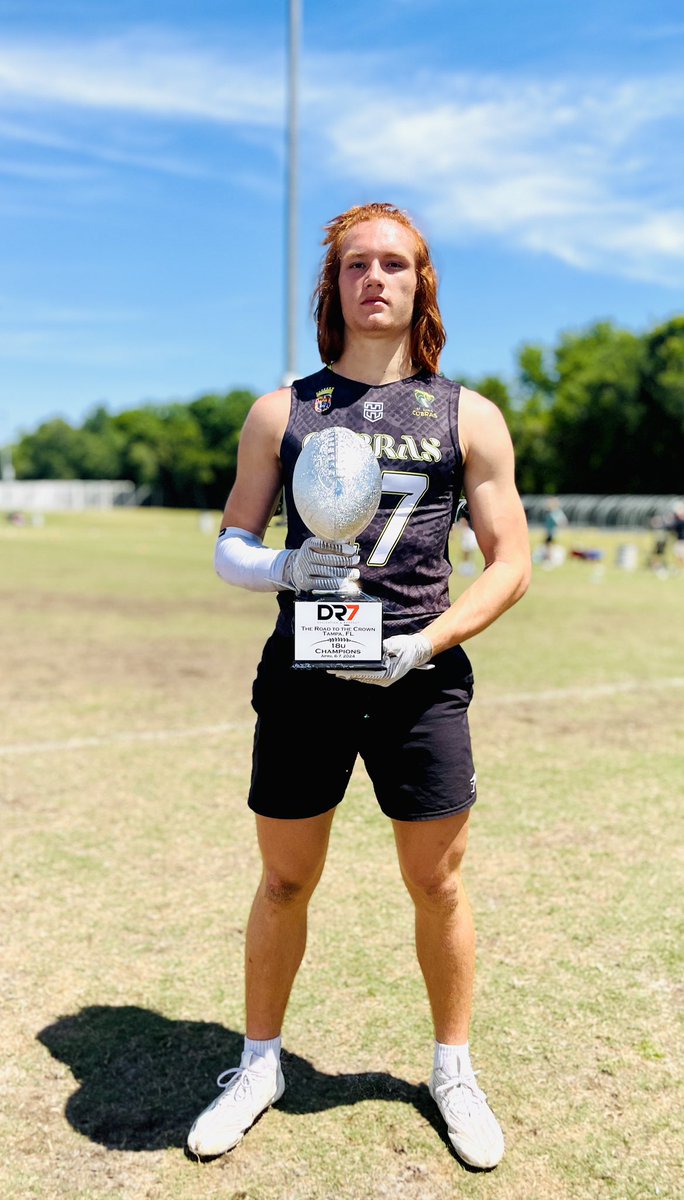 Proud of my team competing and bringing home the W at the @DRSportz_ Road to the Crown in Tampa this weekend. @SJC_Cobras7v7 @coachjimmcleod4 @NeaseFTBL @CoachDrafts @CoachRGarth