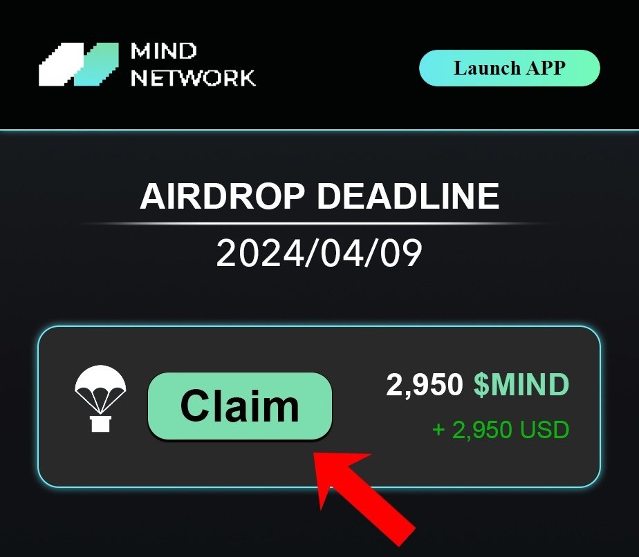 TonyResearch_'s tweet photo. $MIND CONFIRMED AIRDROP! Backed by Binance and #AI Narrative

Deadline: 9 April!

This is your LAST CHANCE to claim

➜ Cost $0
➜ Potential Average: $2000 - $4000

Follow the step-by-step guide below 👇🦥