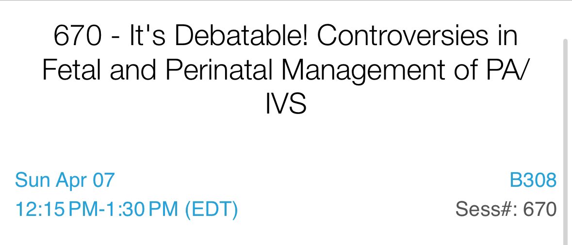 DrJenniferCo_Vu's tweet image. Looking forward to this #ACC24 #ACCACPC Session on Controversies in Fetal and Perinatal Management of Pulmonary Atresia Intact Ventricular septum! 
@ACCinTouch @FetalHeartSoc 
@sheetal_patelMD @allen_kiona