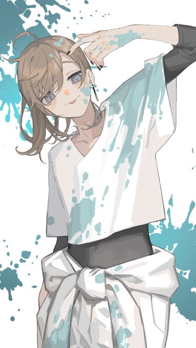 「:p white shirt」 illustration images(Latest)