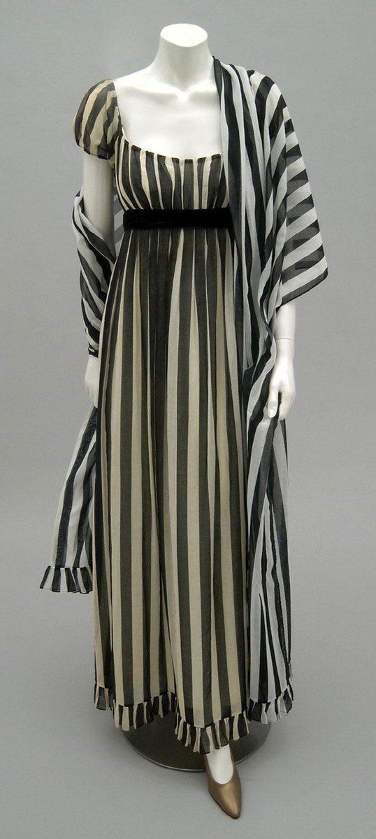 Humbug! #frockingFabulous stripes of 1968, by #AnneFogarty. #fashionhistory via the Philadelphia Museum of Art.