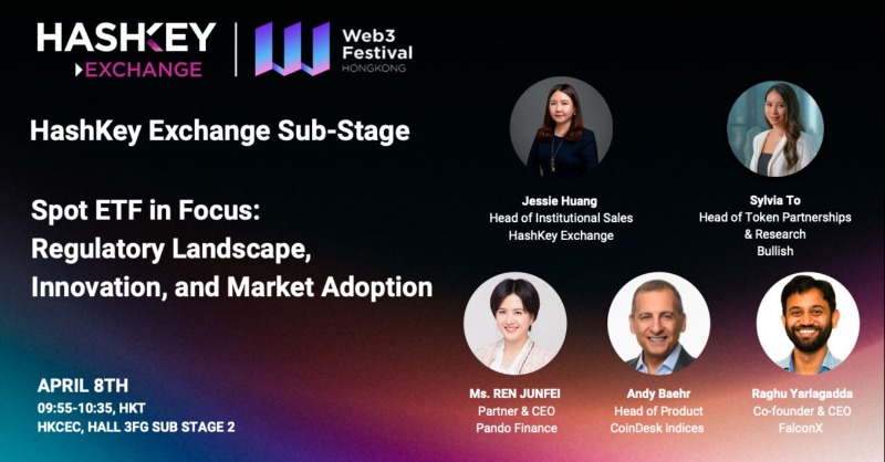 Join us on Day 3 of the #HongKong @festival_web3 as #Bullish's Head of Token Partnerships & Research, Sylvia To, speaks alongside Jessie Huang (@HashKeyExchange), @junfei_ren (@pandogroup2023), @baehr (@CoinDesk Indices), and @2Ragu (@falconxnetwork). #Web3Festival