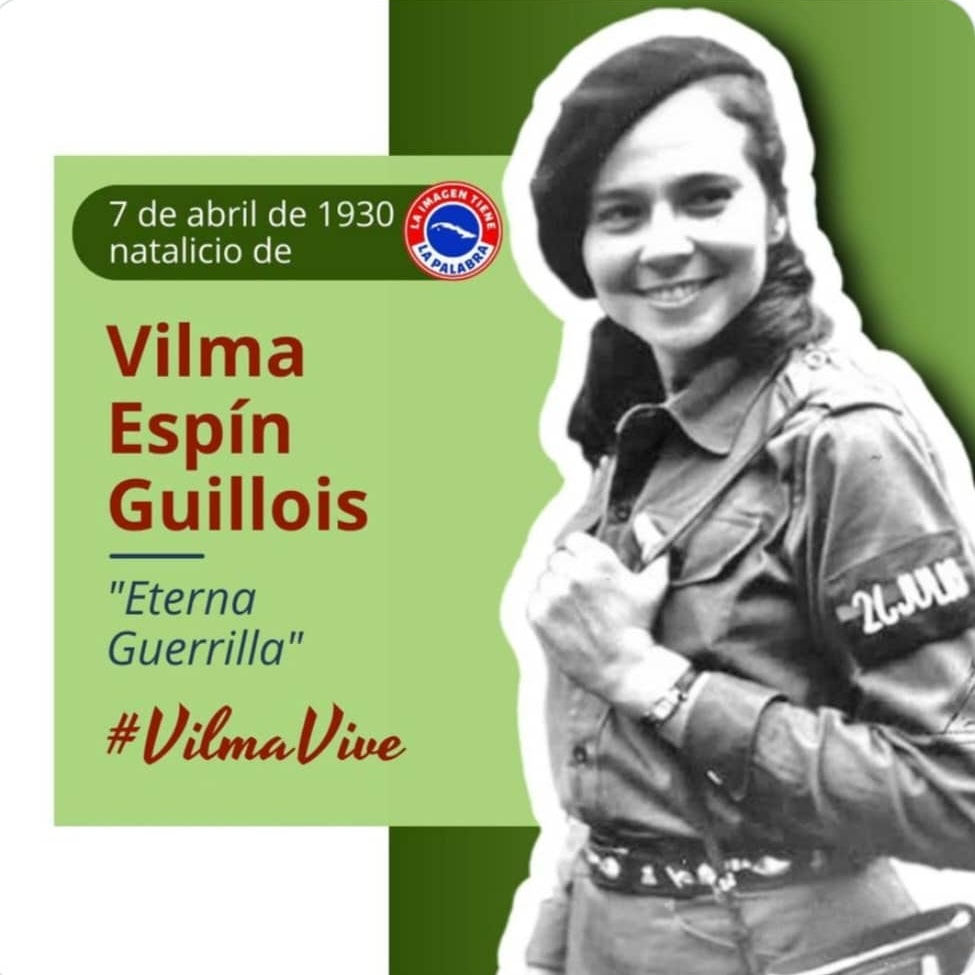 Permaneces eterna guerrillera, mujer adelantada en su época, heroína de la Revolución cubana, tierna, delicada, madre amorosa. Nuestro homenaje a Vilma Espín, ejemplo para todas las mujeres. Gracias querida Vilma. #VilmaPorSiempre #VilmaVive