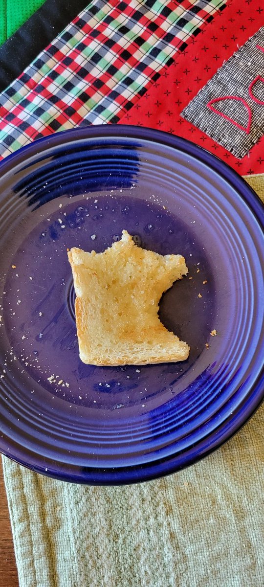 What State of the Union does this partially eaten piece of toast resemble...?